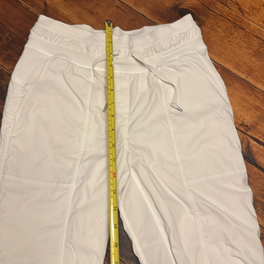Lululemon Mid Rise Dance Studio Crop White Pants size 4 - Picture 5 of 8